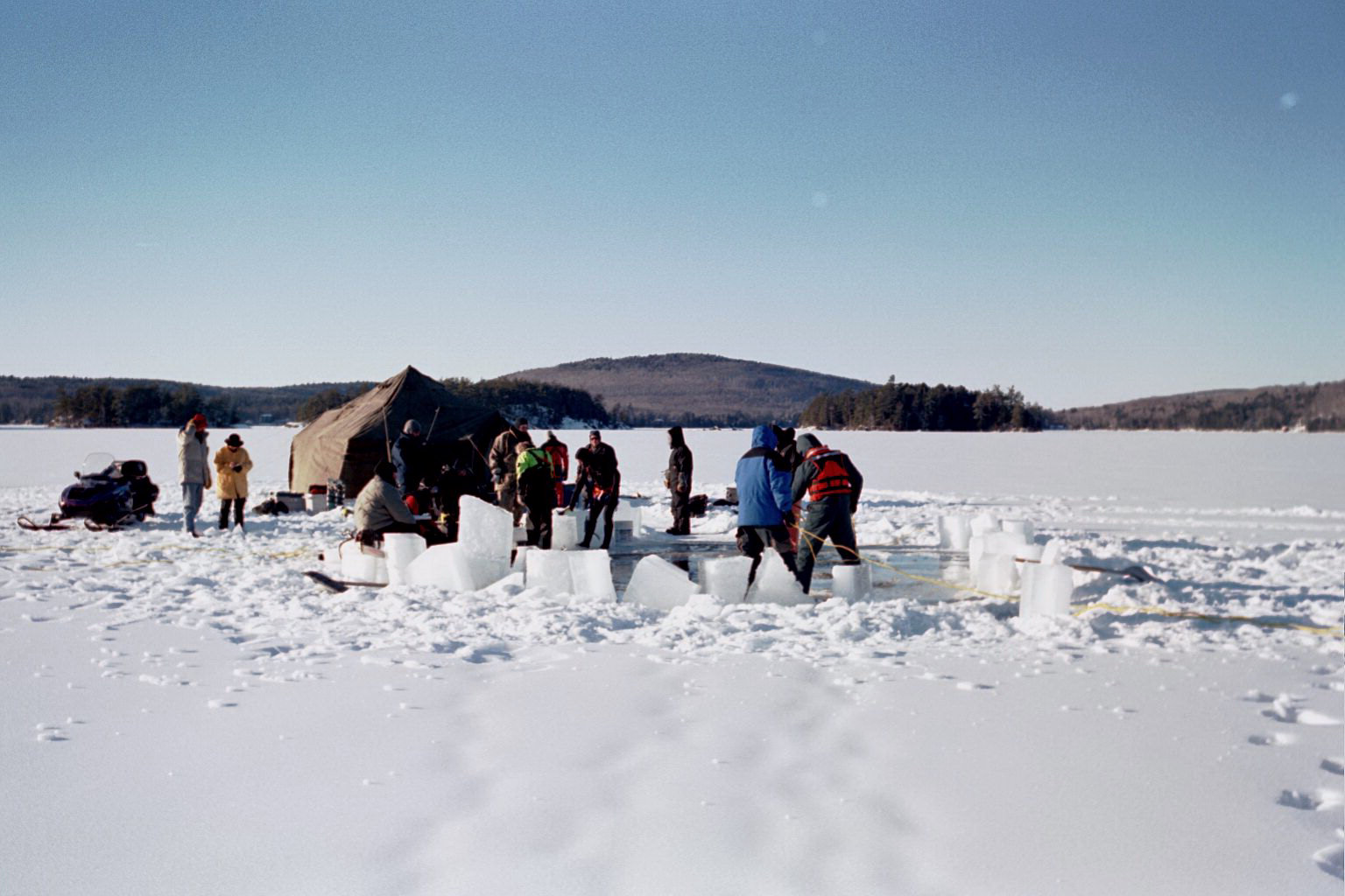 Preparation of the commercial diving site!